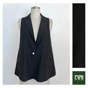 Camilla and Marc | Relaxed "Caviar" Waistcoat - Black / Sz 4